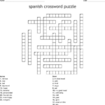 Spanish Crossword Puzzle Wordmint Word Search Printable