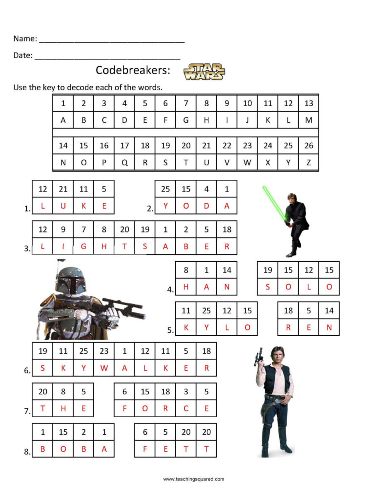 Star Wars Crossword Puzzle Printable Printable Crossword Puzzles | Emma ...