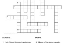 The Best Bible Crossword Puzzles Printable With Answers Pierce Blog