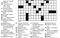 Tv Show Crossword Puzzles Printable Printable Crossword Puzzles