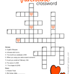 Valentine Crossword Puzzle Crossword Valentines Valentine Gifts