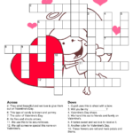 Valentine S Day Crossword Puzzle Valentine Words Valentine