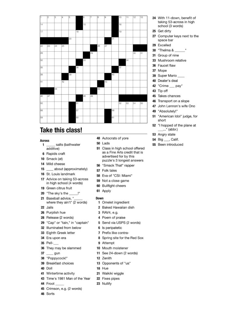 Weekly Themed Crossword Puzzle BVNWnews Emma Crossword Puzzles Weekly Themed Crossword Puzzle BVNWnews Emma Crossword Puzzles