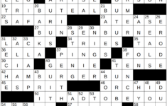 0102-23 Ny Times Crossword 2 Jan 23, Monday - Nyxcrossword with regard to New York Times Crossword Puzzles Clinton Easter Egg