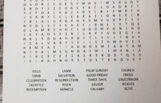 Christian Easter Word Search - Lovinghomeschool for Religious Easter Crossword Puzzles Printable