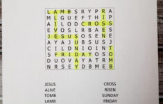 Christian Easter Word Search - Lovinghomeschool within Free Printable Easter For Children'S Church Crossword Puzzles