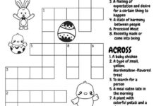 Easter Basket Crossword throughout Crossword Puzzles Clues To Easter Baskets