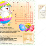 Easter Crossword Puzzle 1 Stock Vector©Candywrap 9640752 Throughout Easter Crossword Puzzles For High School Students Printable