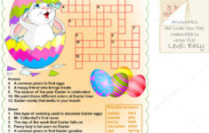 Easter Crossword Puzzle 1 Stock Vector©Candywrap 9640752 throughout Easter Crossword Puzzles For High School Students Printable