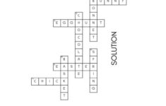 Easter Crossword Puzzle - Cute &amp; Free Printable | Saturdaygift for Easter Egg Hunt Crossword Puzzles