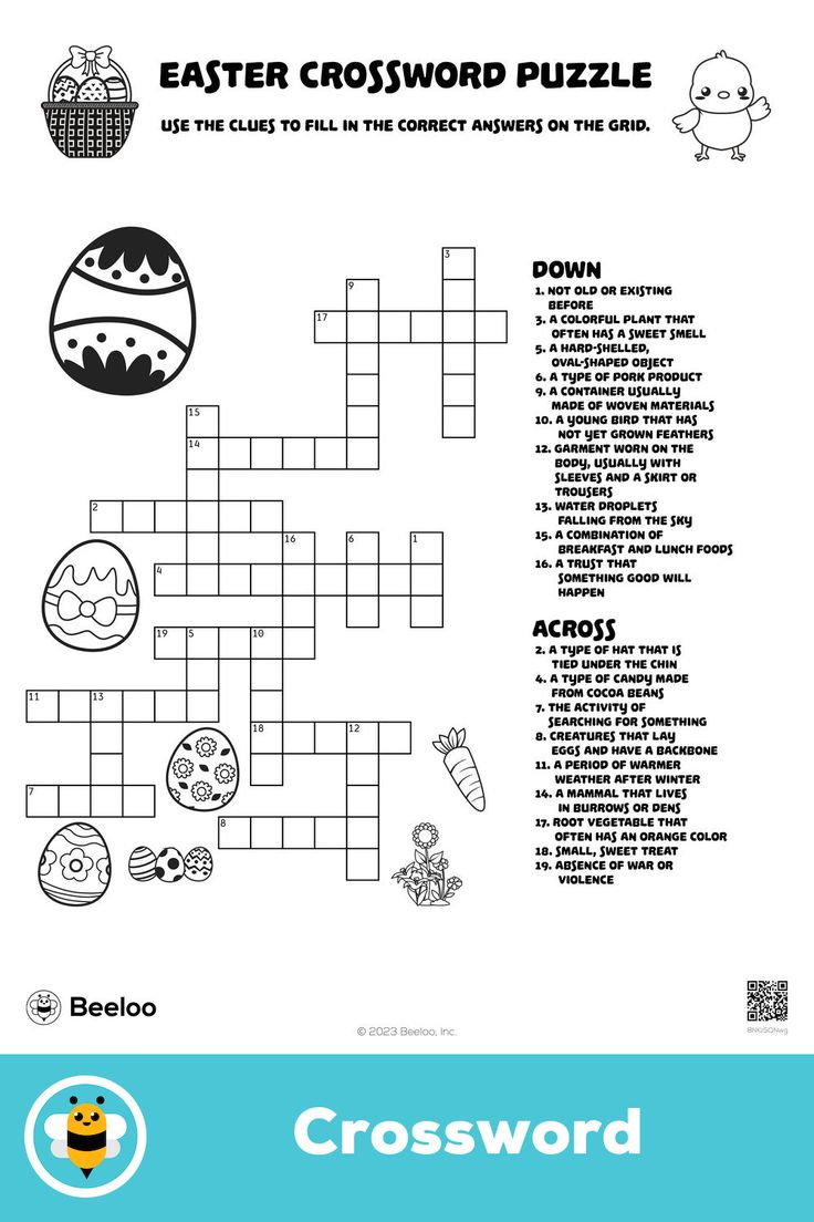 Easter Crossword Puzzle pertaining to Easter Crossword Puzzles Hard
