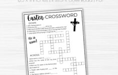 Easter Crossword Puzzle Printable - Easter Printable Activity intended for Easter Crossword Puzzles Catholic