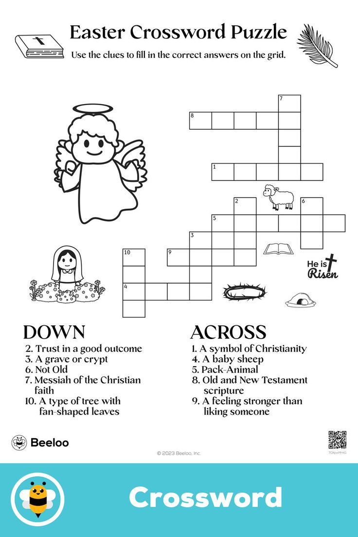 Easter Crossword Puzzle with Easter Christian Crossword Puzzles
