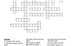Easter Crossword - Wordmint inside Free Printable Easter For Children'S Church Crossword Puzzles
