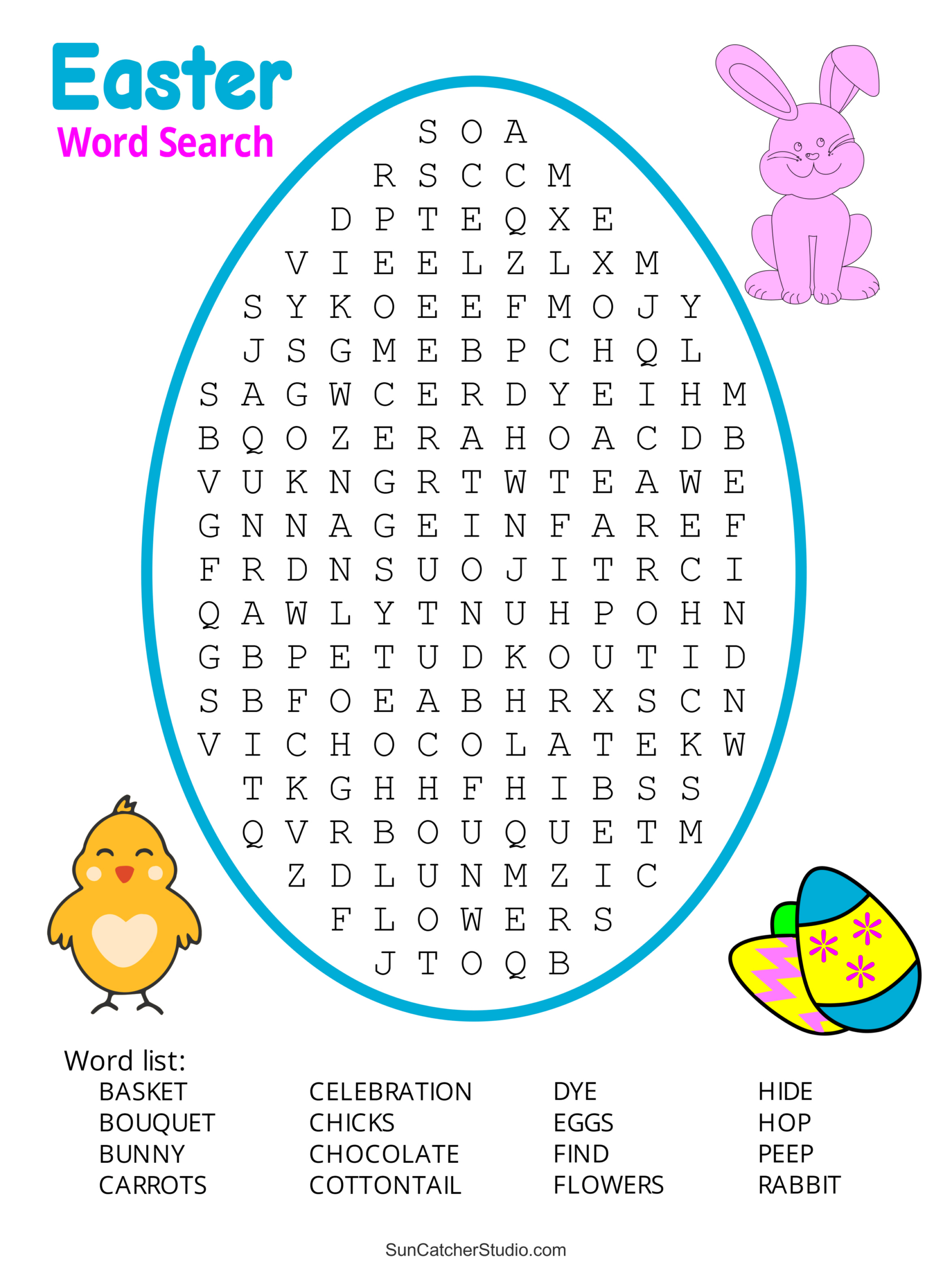 Easter Word Search (Free Printable Pdf Puzzles) – Free Printables with regard to Large Printable Easter Crossword Puzzles