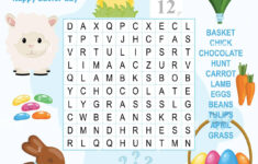 Easy Crossword Puzzle 'Happy Easter Day', For Children In pertaining to Easter Crossword Puzzles For Middle School