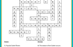 Free Easter Crossword Puzzle Printable - 2 Versions &amp; Answer Key in Easter Crossword Puzzles With Answers