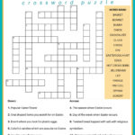 Free Easter Crossword Puzzle Printable   2 Versions & Answer Key With Regard To Large Printable Easter Crossword Puzzles