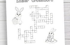 Free Printable Easter Crossword Puzzle | Fun Easter Activities For in Easter Crossword Puzzles For High School Students Printable