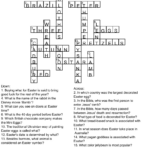 Free Printable Easter Crossword Puzzle With Key In Puzzles To Print Answers Easter Crossword