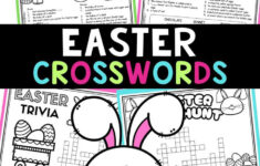 Fun Easter Crossword Puzzles To Print inside Crossword Puzzles For 3rd 5th Grades Easter