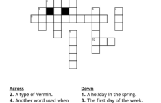 Happy Easter Crossword - Wordmint with Pre-Easter Crossword Puzzles
