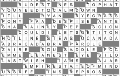 La Times Crossword 22 Jan 23, Sunday - Laxcrossword regarding Bill Clinton Nyt Crossword Puzzles Easter Eff
