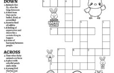 Springtime Easter-Themed Crossword Puzzles • Beeloo Printable pertaining to Easter Crossword Puzzles Kids