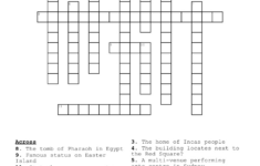 World Famous Landmarks Crossword - Wordmint regarding Easter Island Country Crossword Puzzles Clue