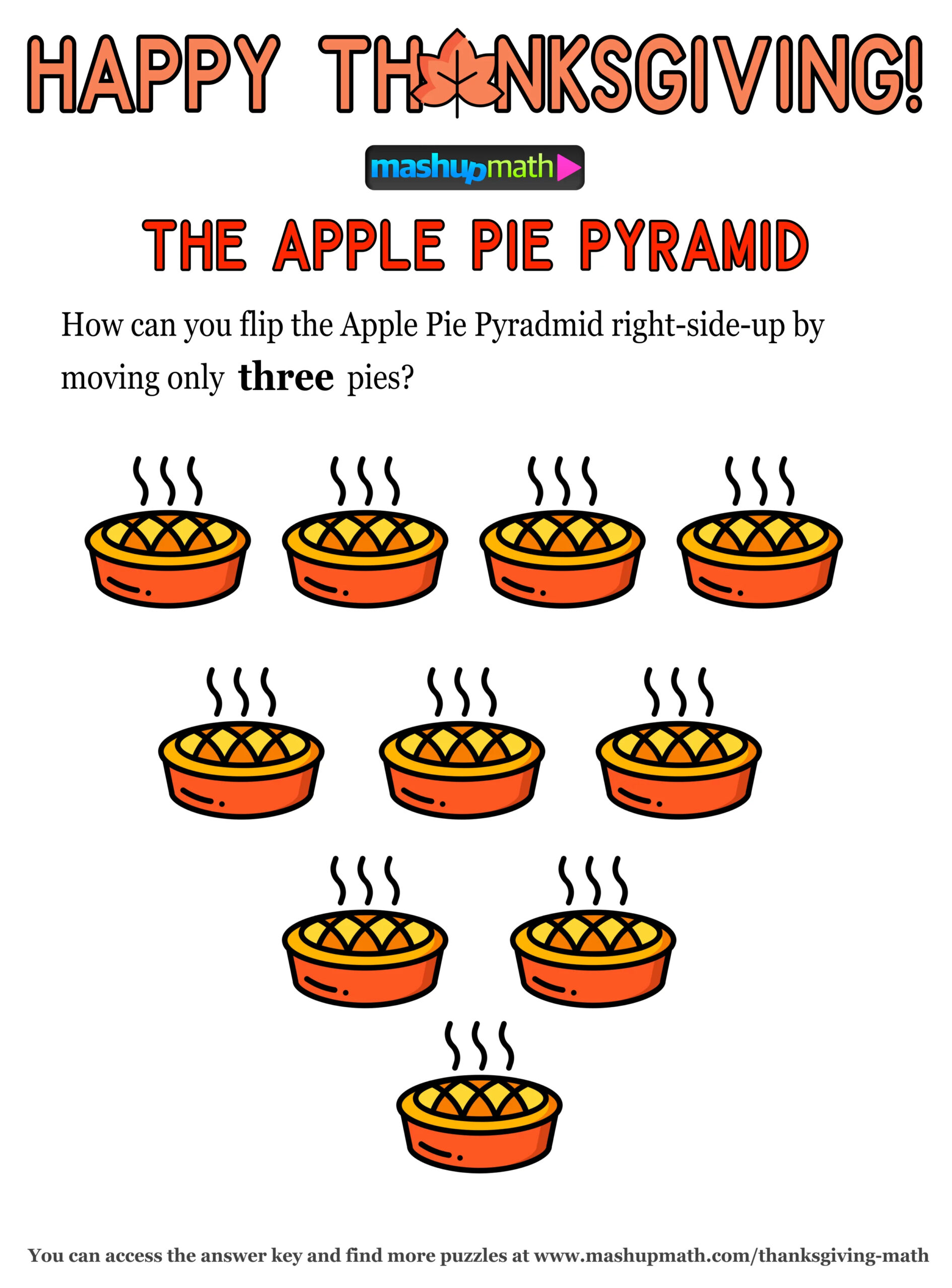 12 Thanksgiving Math Activities For Grades 1-8 — Mashup Math with regard to Thanksgiving Math Puzzles