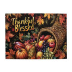 500 Pcs Thankful Blessed Slogan Harvest Fruits Puzzles For Adults Regarding Thanksgiving Puzzles 500 Pieces