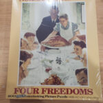 800 Piece Puzzle Norman Rockwell Four Freedoms Thanksgiving 18.5 For Norman Rockwell Thanksgiving Jigsaw Puzzle