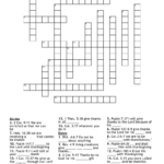 A Thankful Church Crossword   Wordmint In Christian Thanksgiving Crossword Puzzles Printable