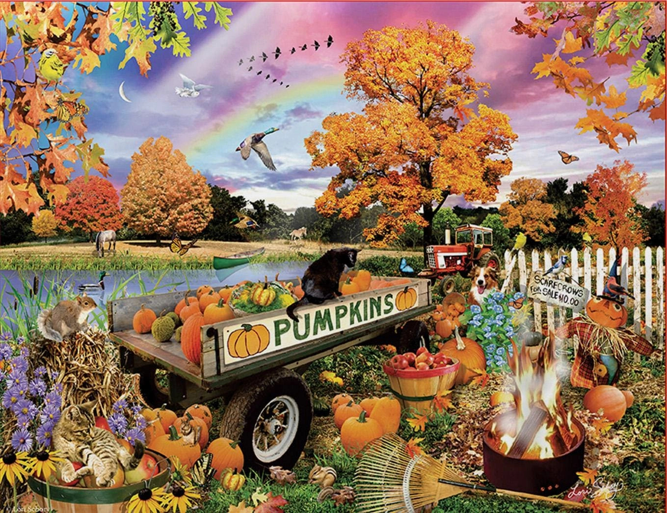 Back Acre Pumpkin Patch - 500 Piece Jigsaw Puzzlesunsout throughout Thanksgiving Jigsaw Puzzles 500 Pieces