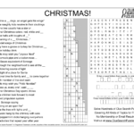 Christmas Puzzle Solution   Clue Search Puzzles For Thanksgiving Clue Search Puzzle Answer Key