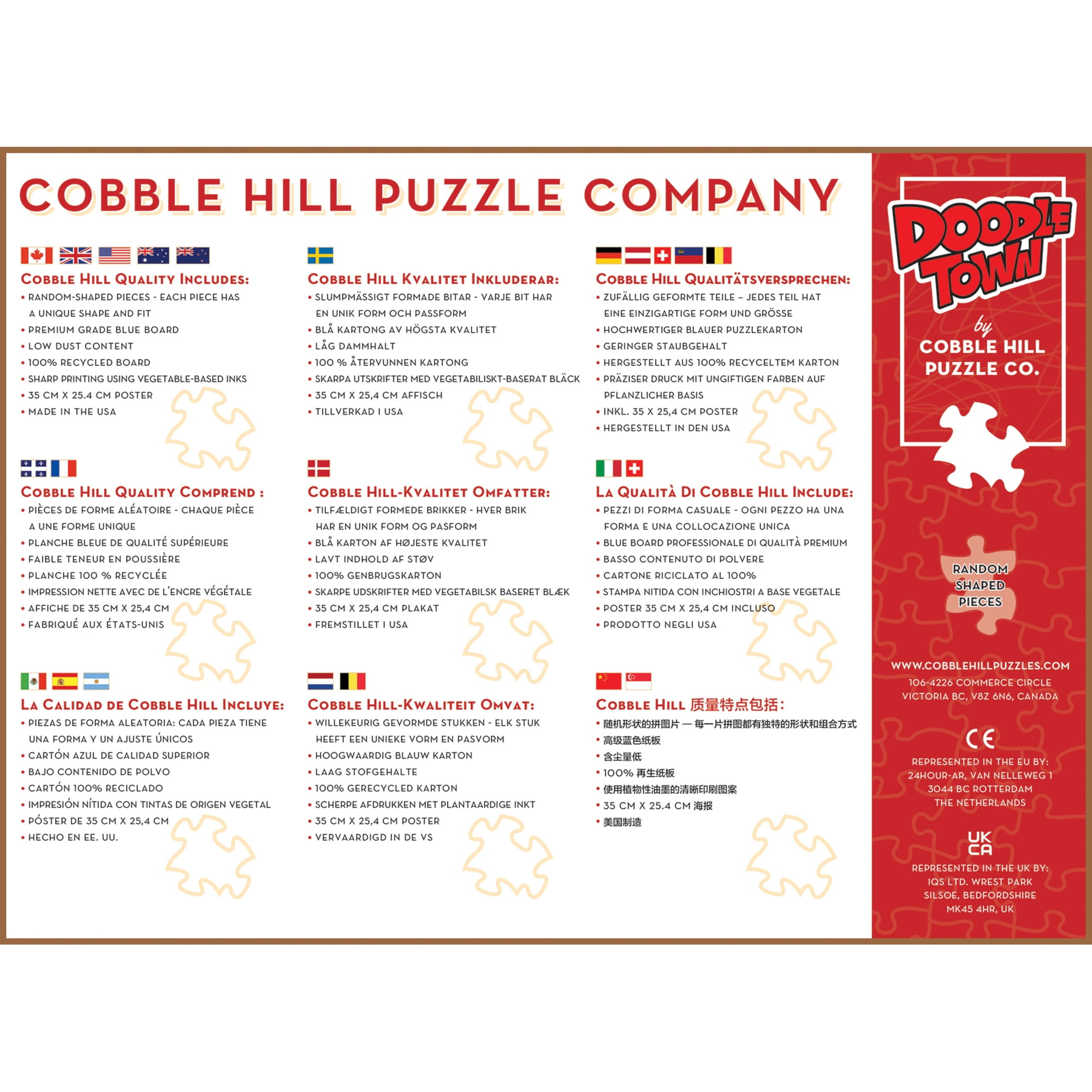 Cobble Hill Doodletown: Thanksgiving Togetherness - 1000 Piece with Cobble Hill Thanksgiving Puzzle