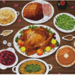 Dreamtimes Jigsaw Puzzles Artwork Gift For Adults Teens Food Of In Thanksgiving Dinner Puzzle
