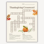 Erntedank Kreuzworträtsel, Thanksgiving Kreuzworträtsel Druckbar In Puzzle Thanksgiving