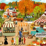 Fall Festivalabby Jacobs 1000 Piece Jigsaw Puzzle   Asterisk Jigsaw  Puzzles Pertaining To Thanksgiving Jigsaw Puzzles