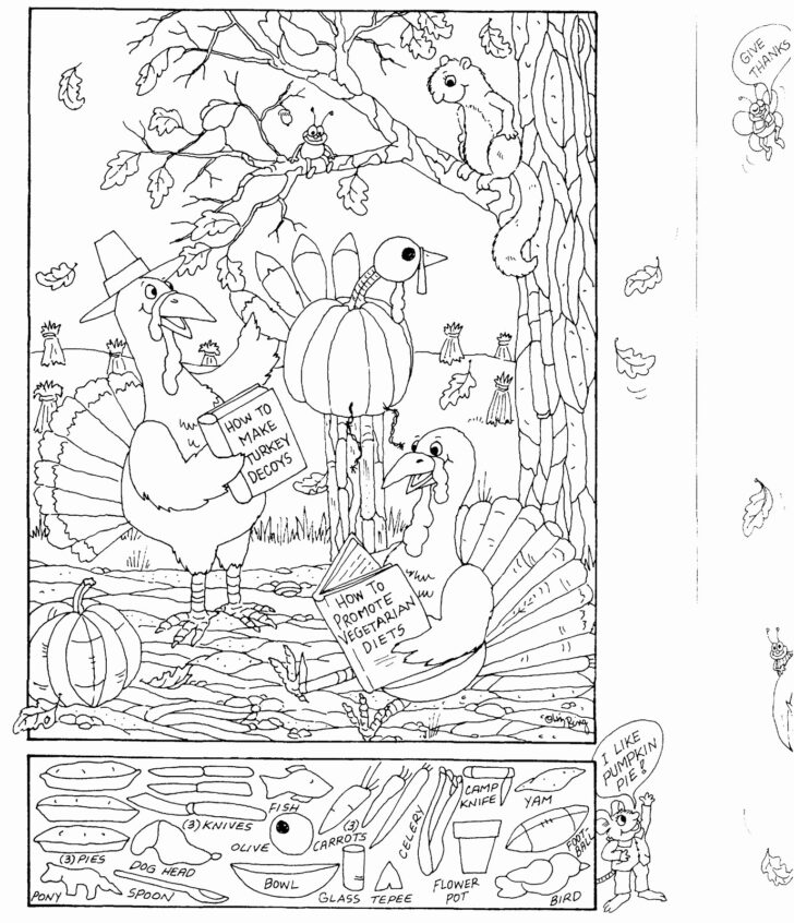Thanksgiving Hidden Picture Puzzles