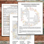 Free Printable Thanksgiving Puzzles Focused On God'S Faithfulness Throughout Christian Thanksgiving Crossword Puzzles Printable