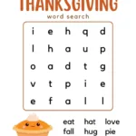 Free Printable Thanksgiving Word Search For Kids With Free Printable Thanksgiving Word Search Puzzles