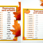 Free Thanksgiving Word Scramble Printable (With Answers) With Puzzles To Print Thanksgiving Word Scramble Answers