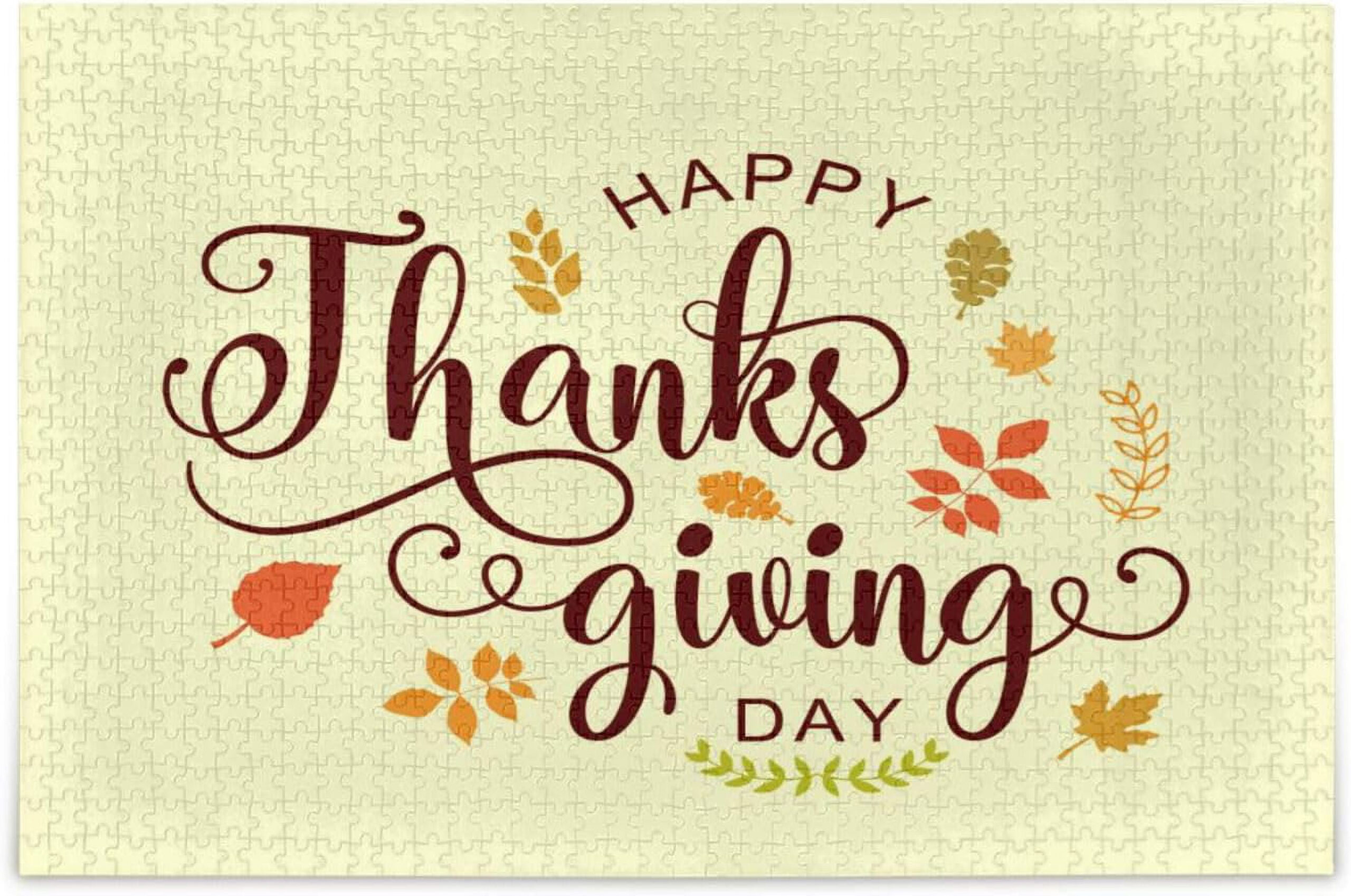 Freeamg Thanksgiving Jigsaw Puzzle 500 Pieces,Wooden Puzzles inside Thanksgiving Jigsaw Puzzles 500 Pieces