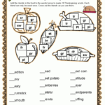Fun Games 4 Learning: Thanksgiving Word Puzzles Freebie In Thanksgiving Puzzle Games