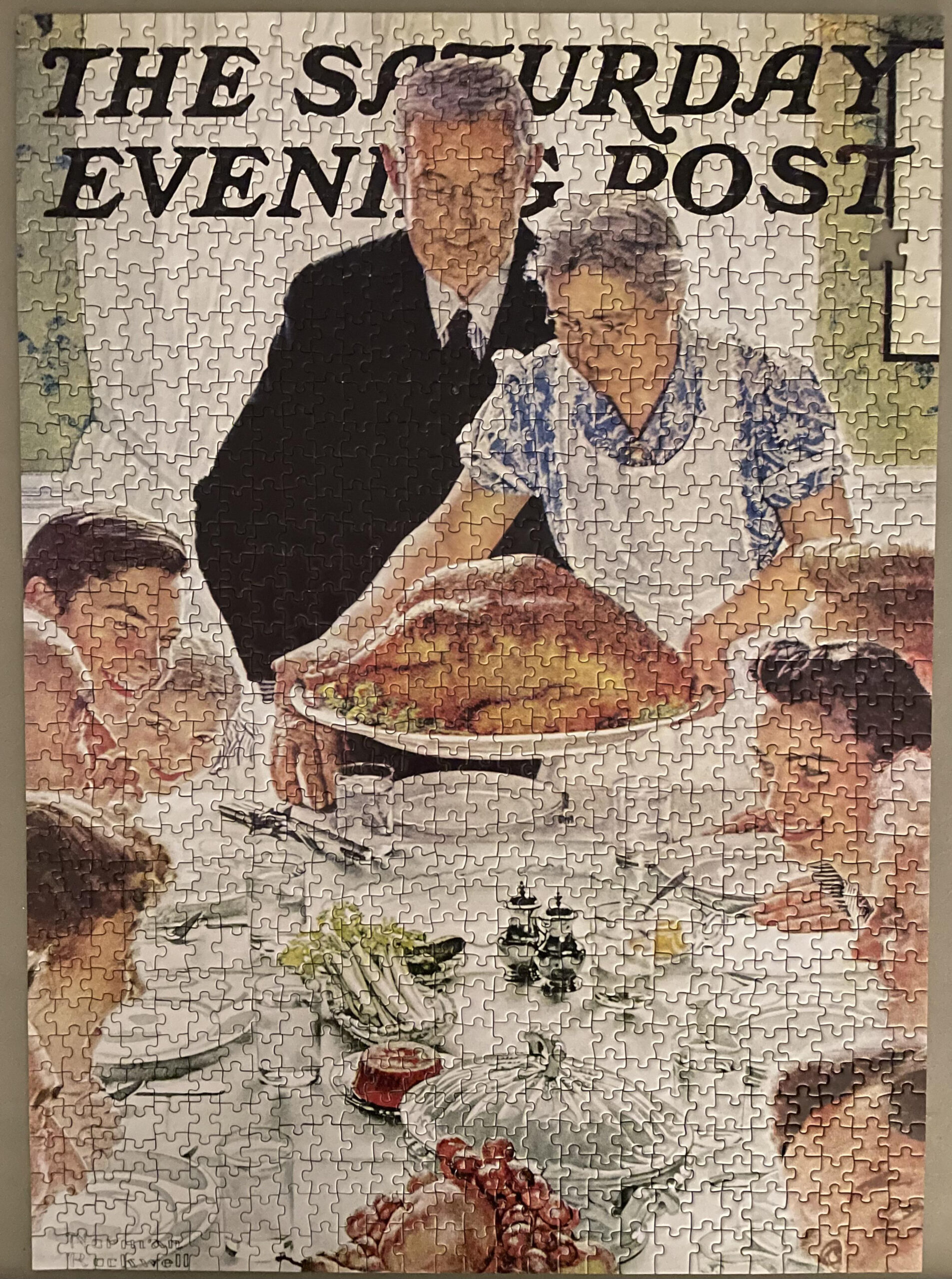 Norman Rockwell: Freedom From Want, Master Pieces - 1000 Pieces regarding Norman Rockwell Thanksgiving Puzzle