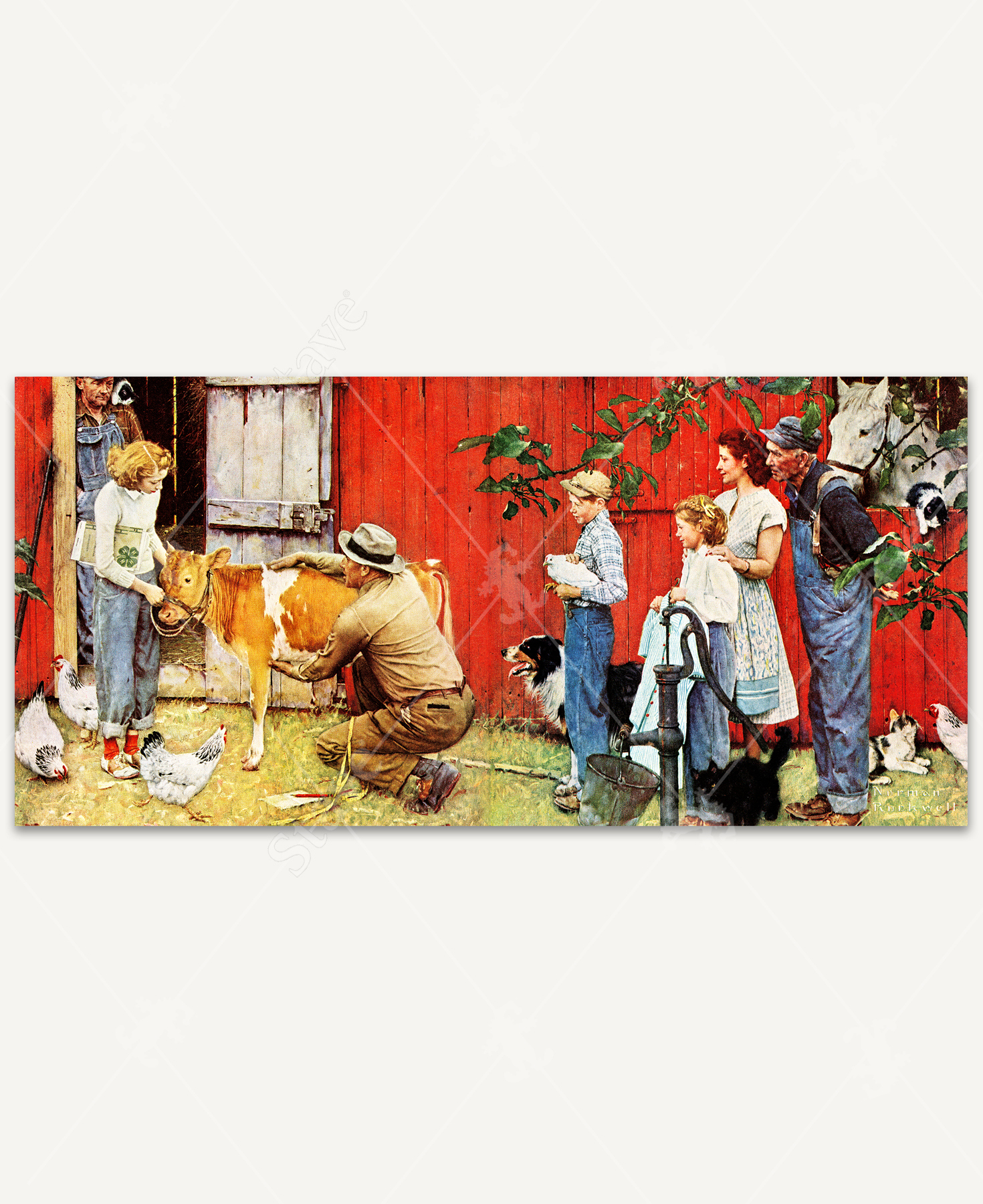 Norman Rockwell Visits A County Agent pertaining to Norman Rockwell Thanksgiving Puzzle