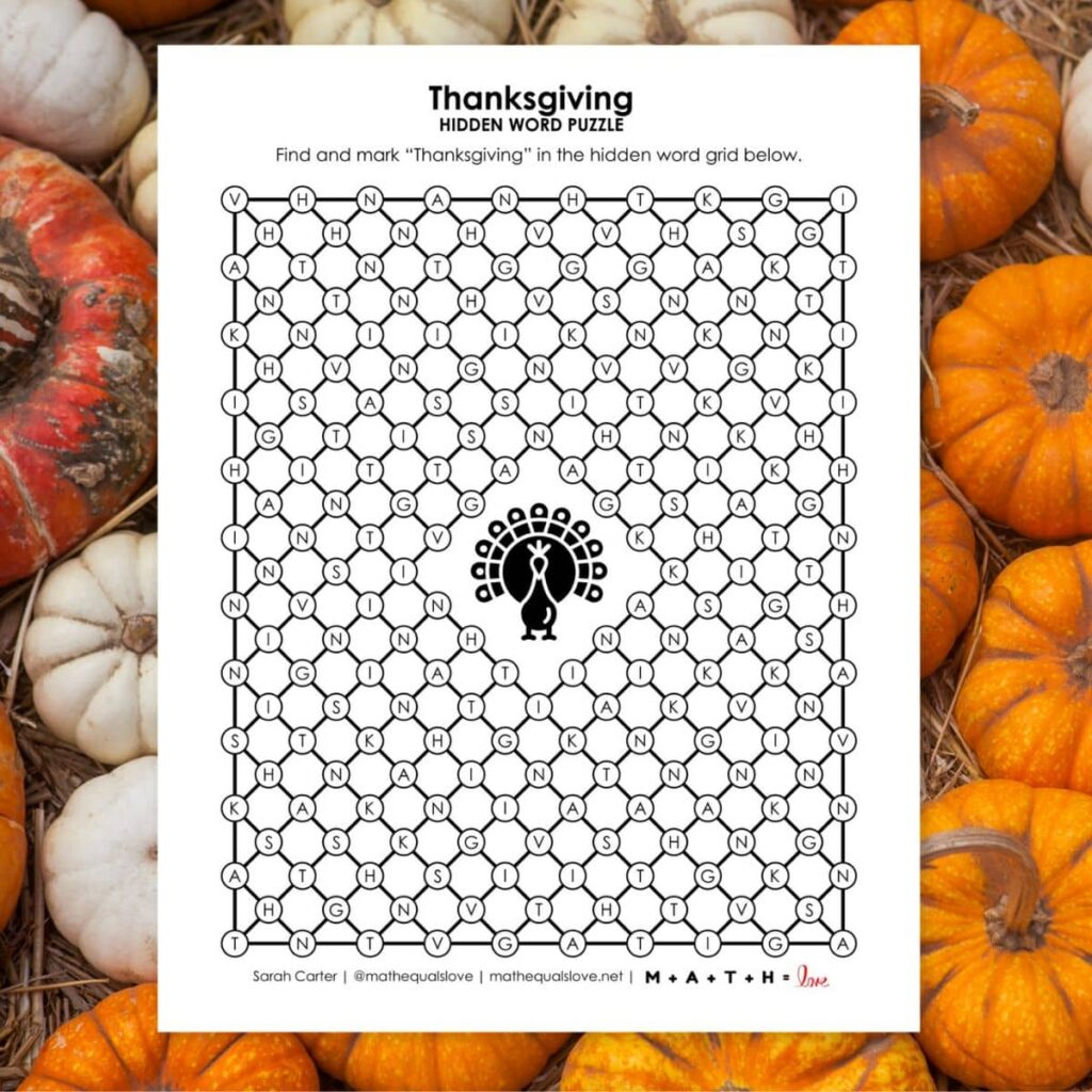 printable thanksgiving puzzles and games math love for thanksgiving hidden picture puzzle Printable Thanksgiving Puzzles And Games | Math = Love for Thanksgiving Hidden Picture Puzzle