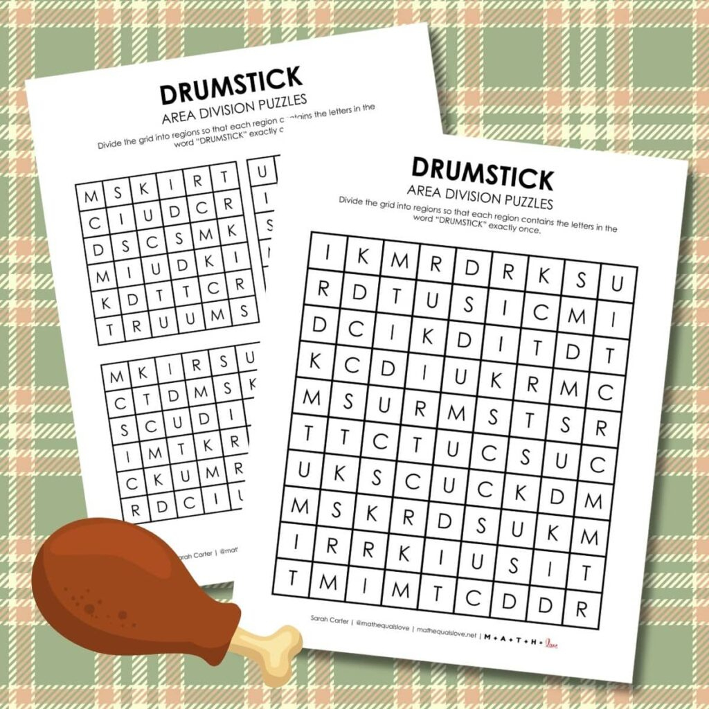 Printable Thanksgiving Puzzles And Games | Math = Love pertaining to Thanksgiving Logic Puzzle Printables