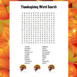 Printable Thanksgiving Word Search Puzzle   Jinxy Kids Throughout Thanksgiving A Massive Word Search Puzzle